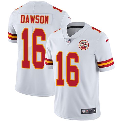 Nike Chiefs #16 Len Dawson White Men's Stitched NFL Vapor Untouchable Limited Jersey